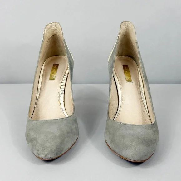 LOUISE ET CIE GREY SUEDE & SNAKE HEELS - Picture 3 of 13